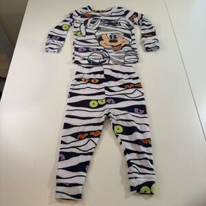 Disney Halloween Mickey Mouse Mummy Pajamas Set kids size 18 months